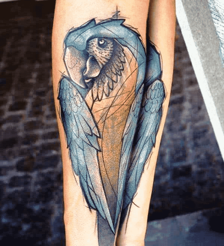 Parrot Tattoo Portrait