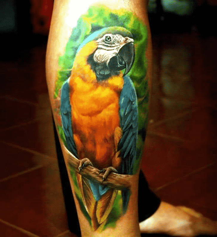 Parrot Tattoo Ink