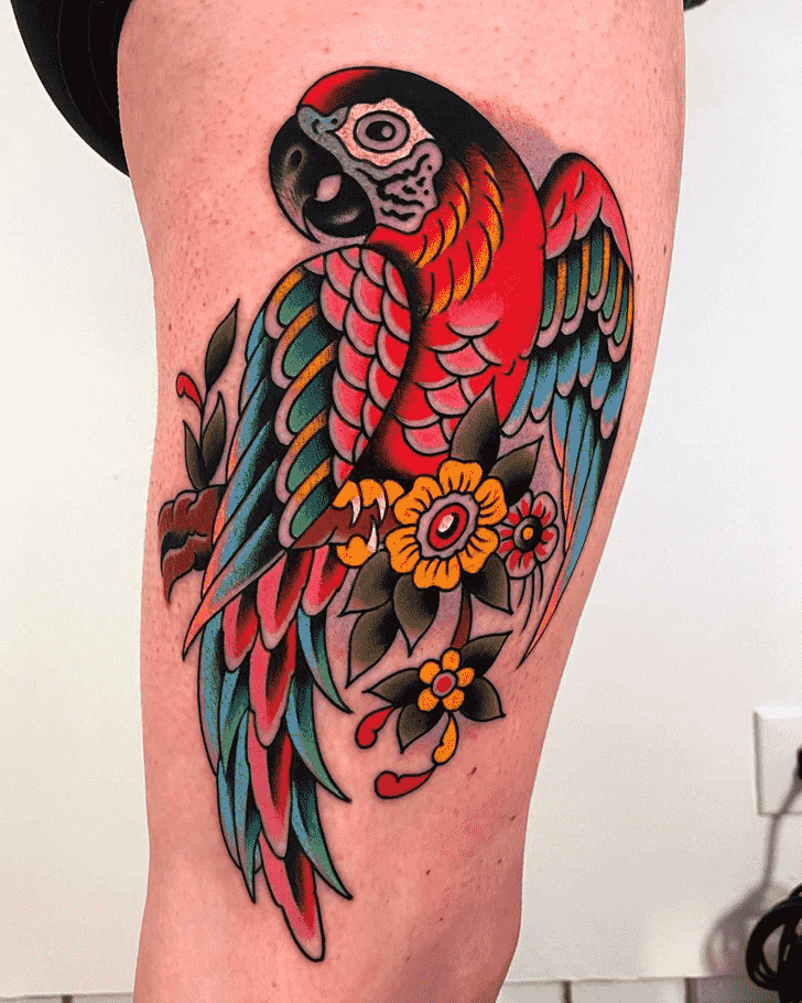 Parrot Tattoo Photograph