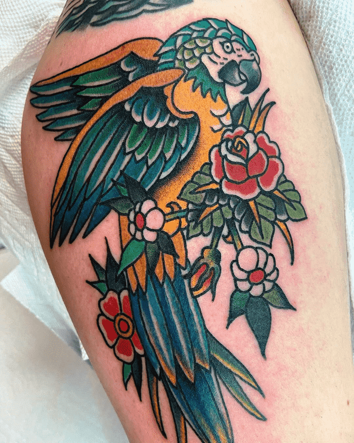 Parrot Tattoo Portrait