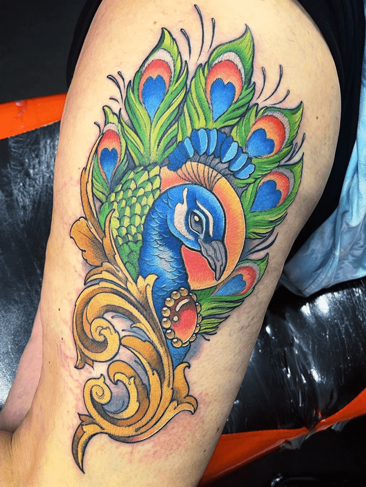 Peacock Tattoo Photograph