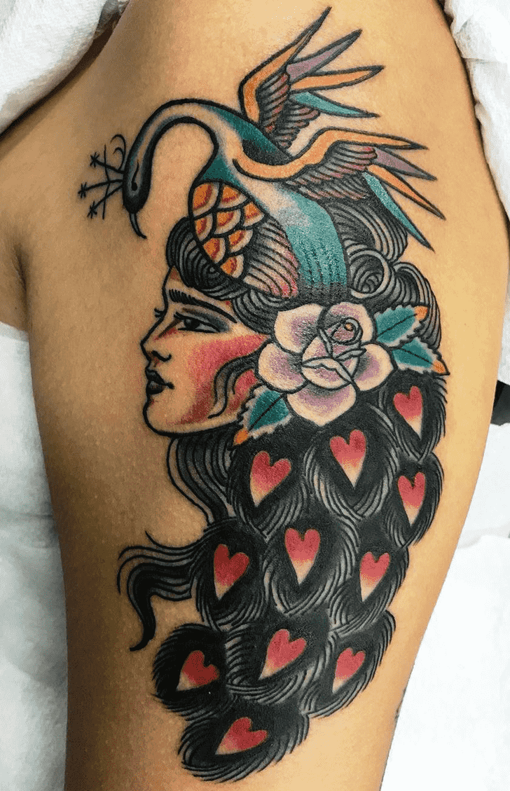 Peacock Tattoo Portrait