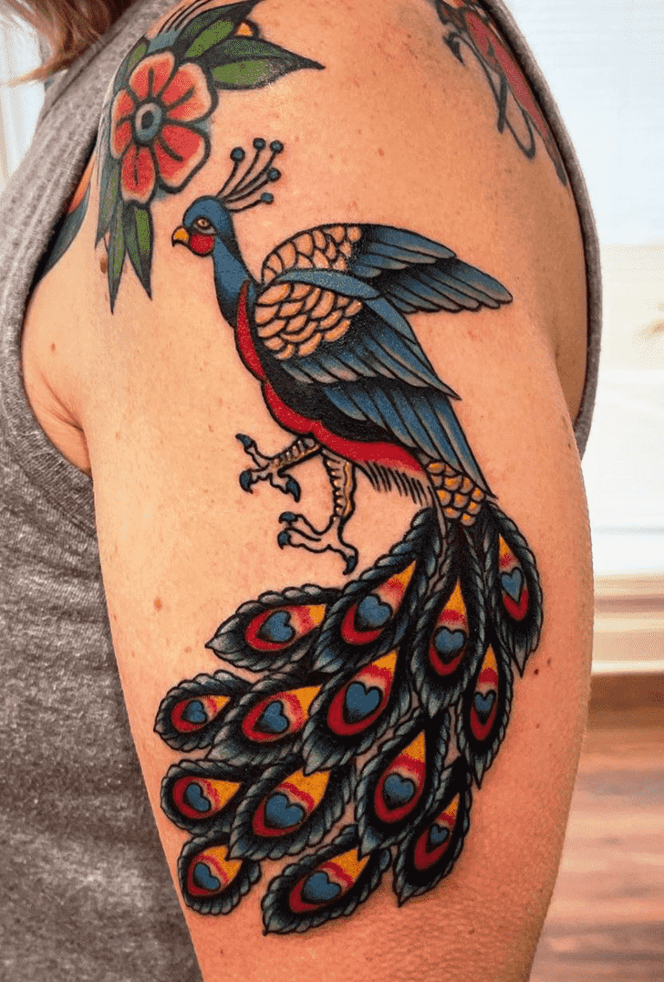 Peacock Tattoo Shot