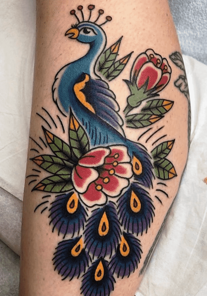 Peacock Tattoo Shot