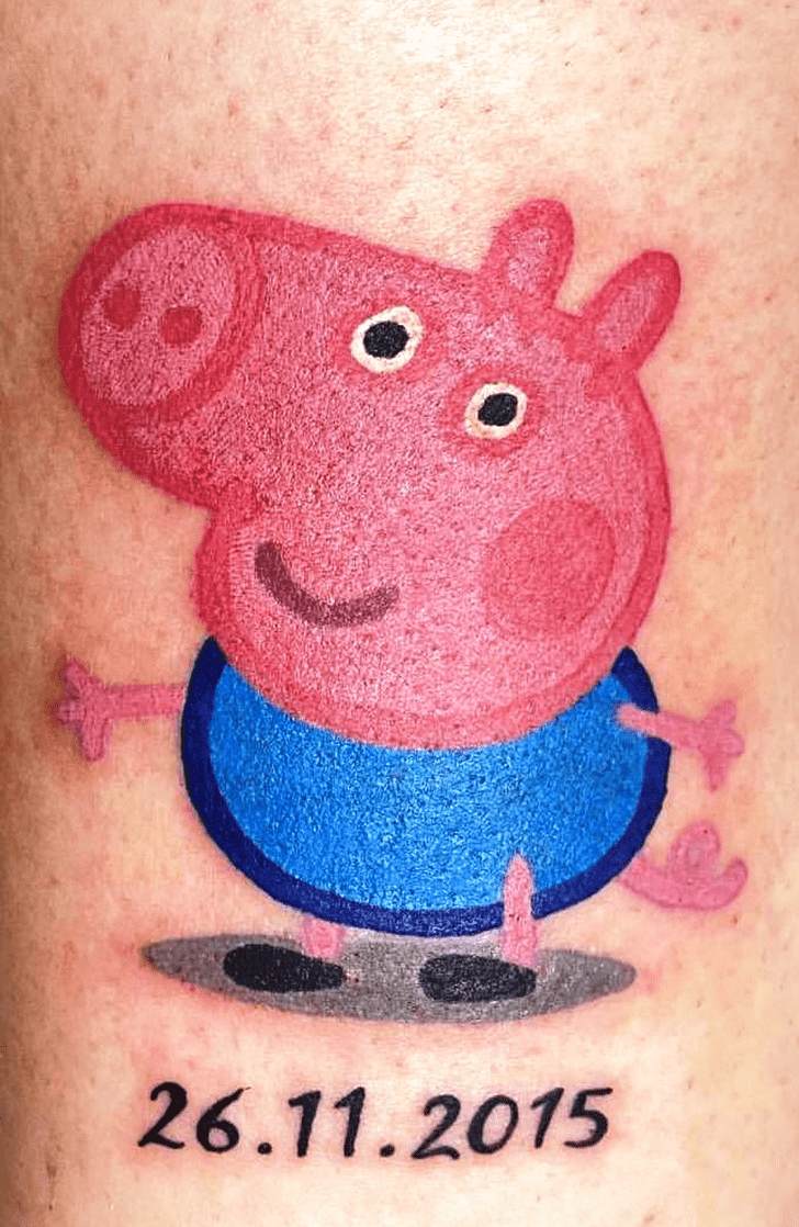 Peppa Pig Tattoo Figure
