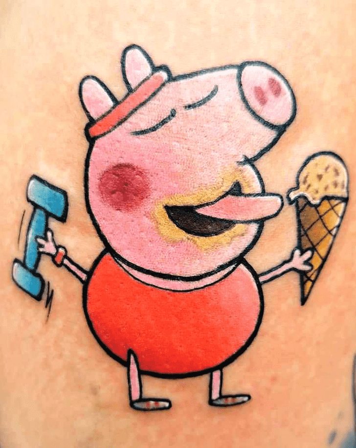 Peppa Pig Tattoo Design Image