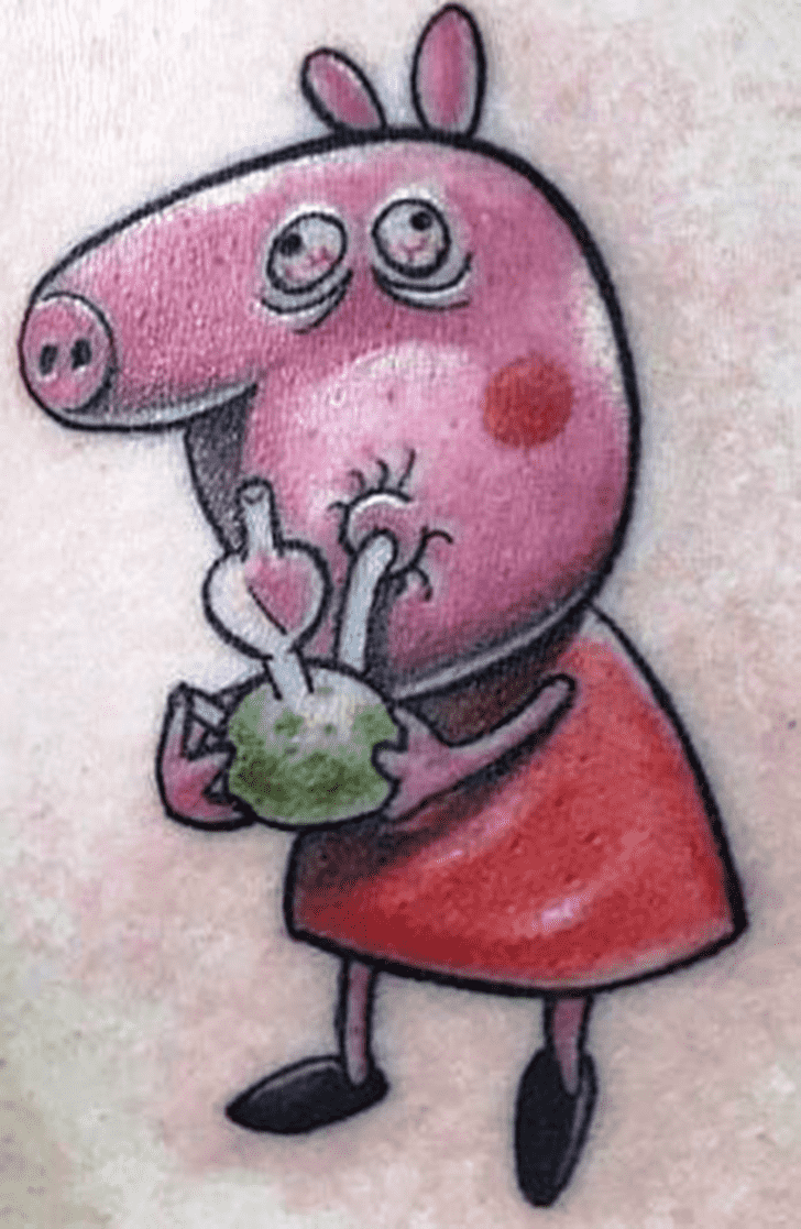Peppa Pig Tattoo Design Image