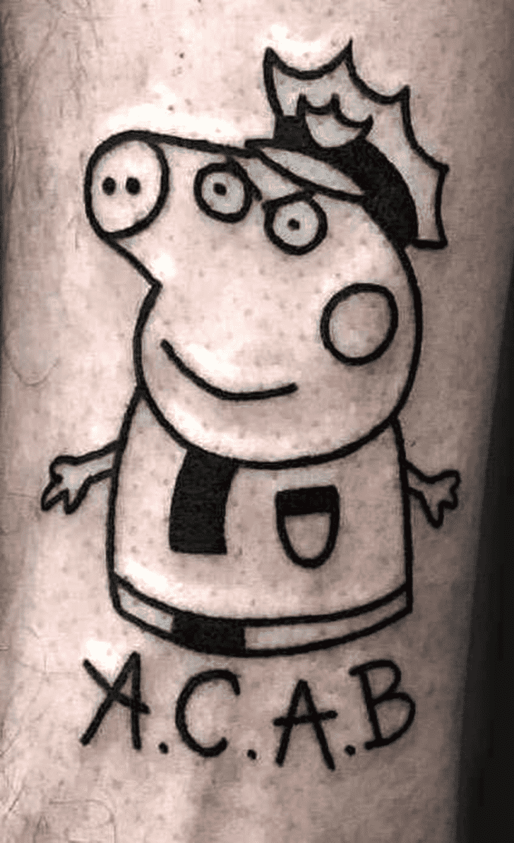 Peppa Pig Tattoo Photograph