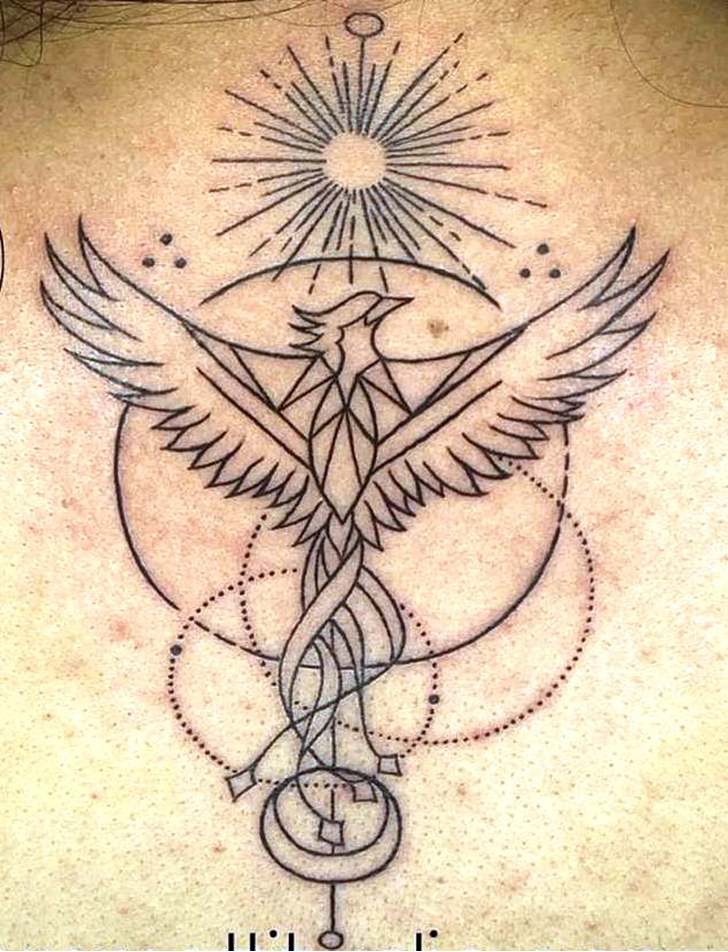 Phoenix Bird Tattoo Design Image