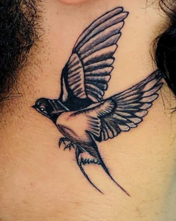 Phoenix Bird Tattoo Photograph