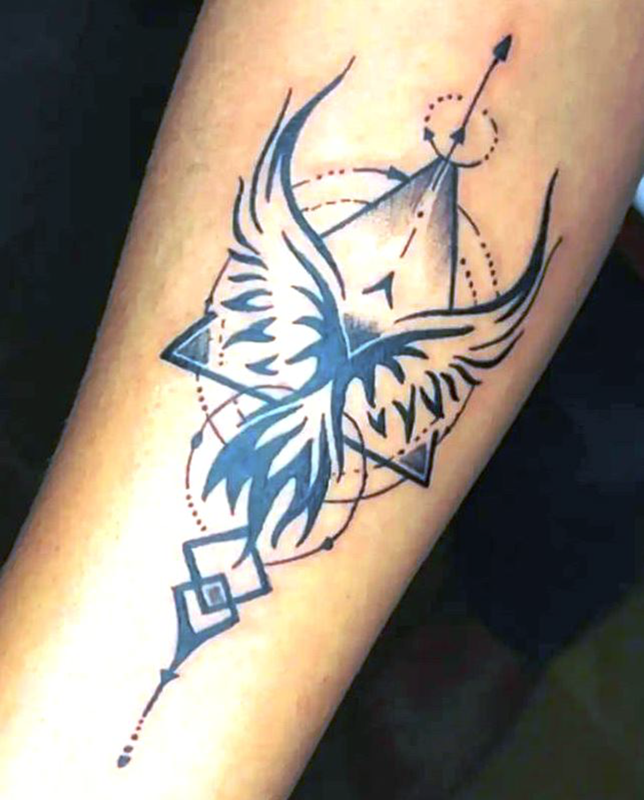 Phoenix Bird Tattoo Photograph