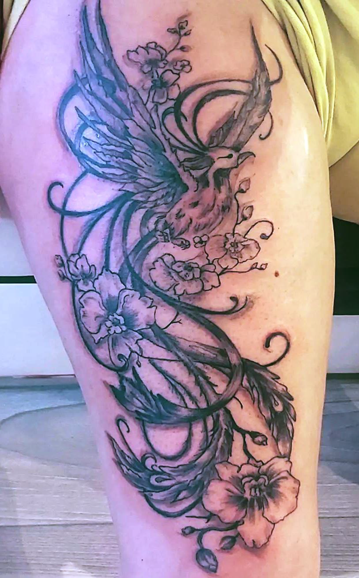 Phoenix Bird Tattoo Ink