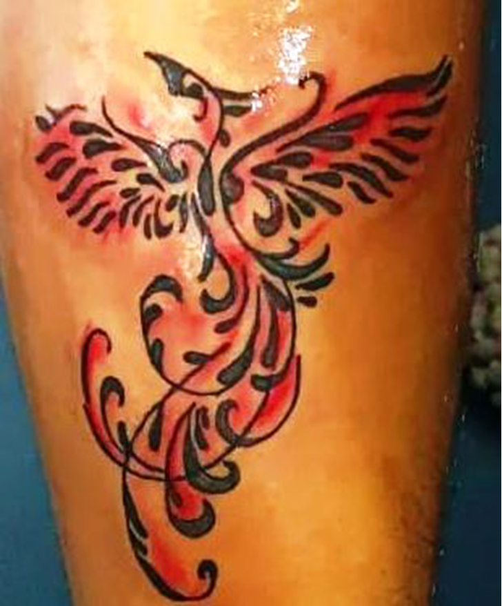 Phoenix Bird Tattoo Shot