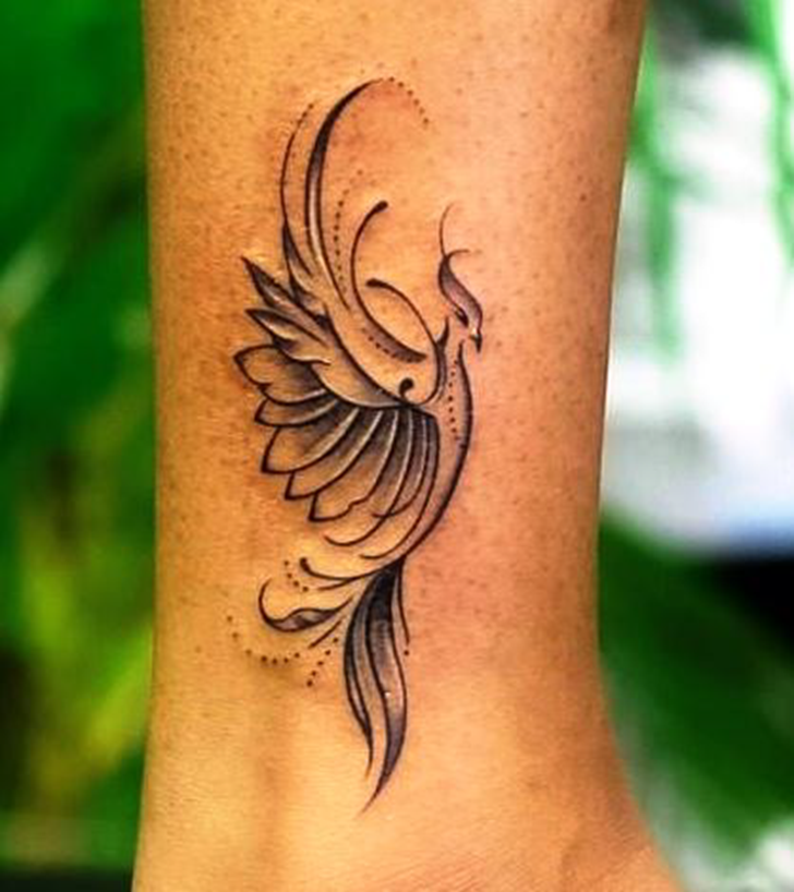 Phoenix Bird Tattoo Shot