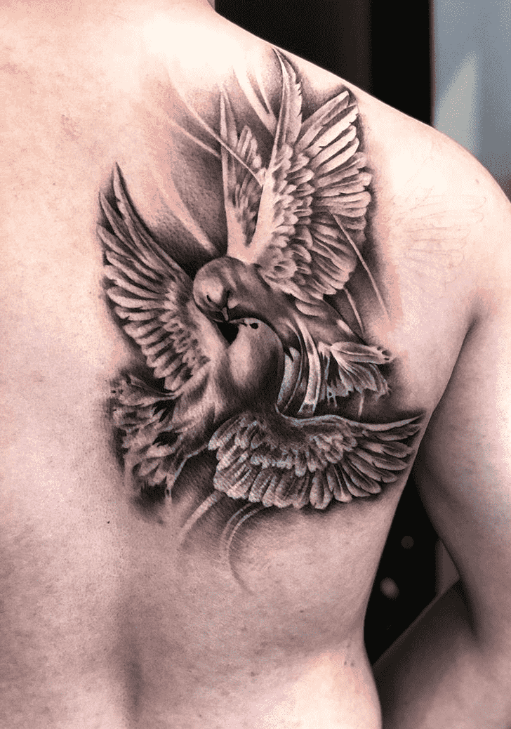 Pigeon Tattoo Shot