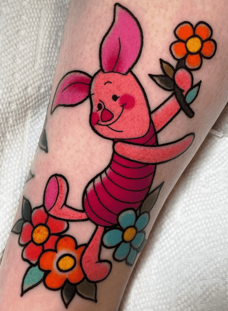 Piglet Tattoo Portrait