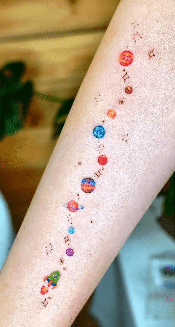 Planets Tattoo Photo