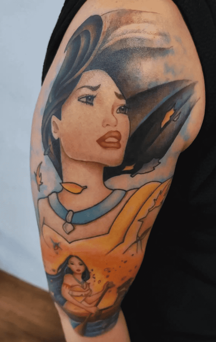 Pocahontas Tattoo Portrait