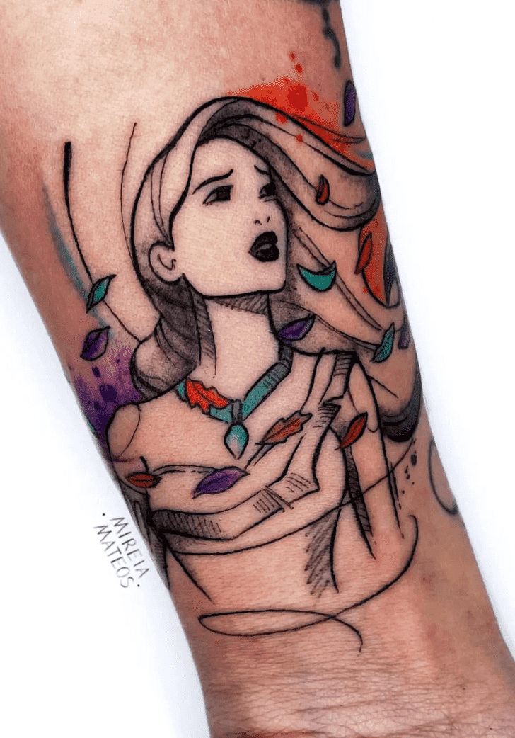 Pocahontas Tattoo Shot