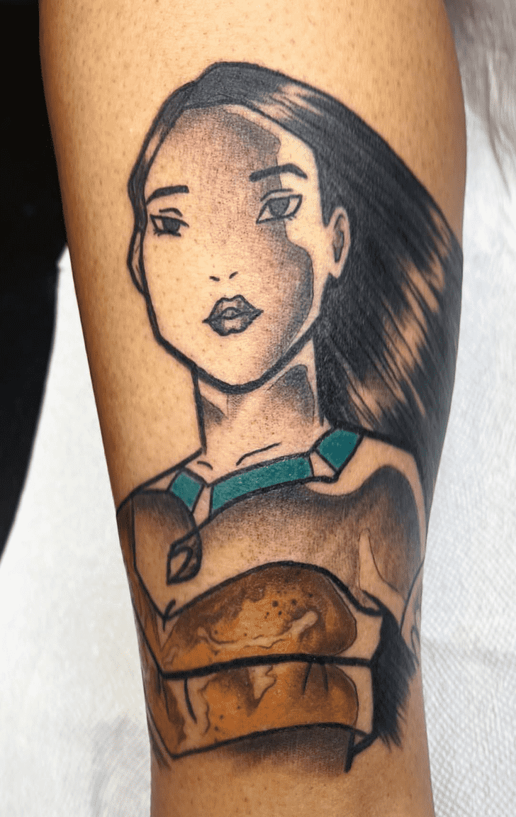 Pocahontas Tattoo Figure