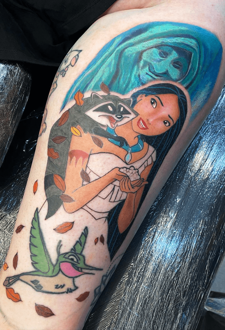 Pocahontas Tattoo Portrait