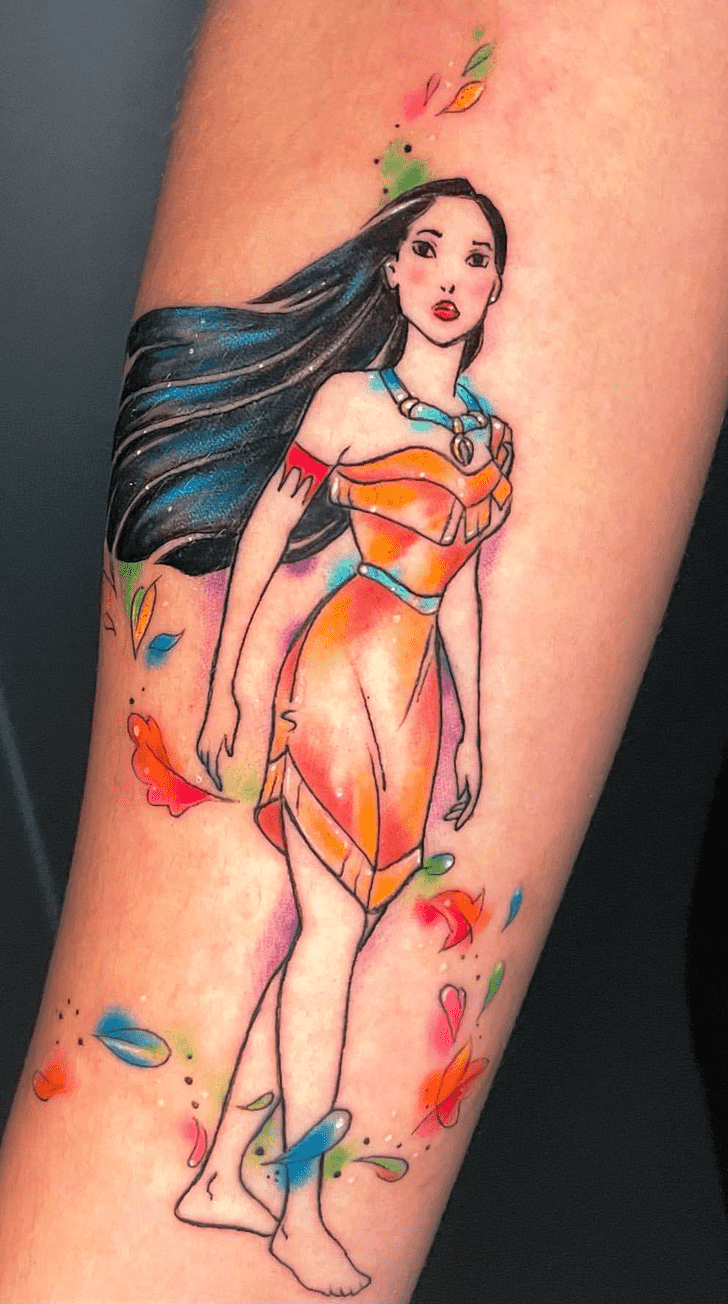 Pocahontas Tattoo Figure
