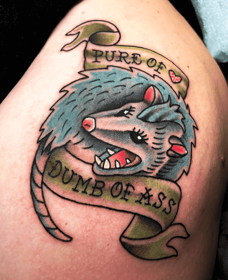 Possum Tattoo Portrait