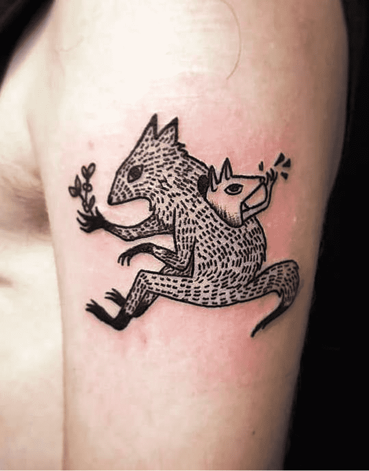 Possum Tattoo Shot