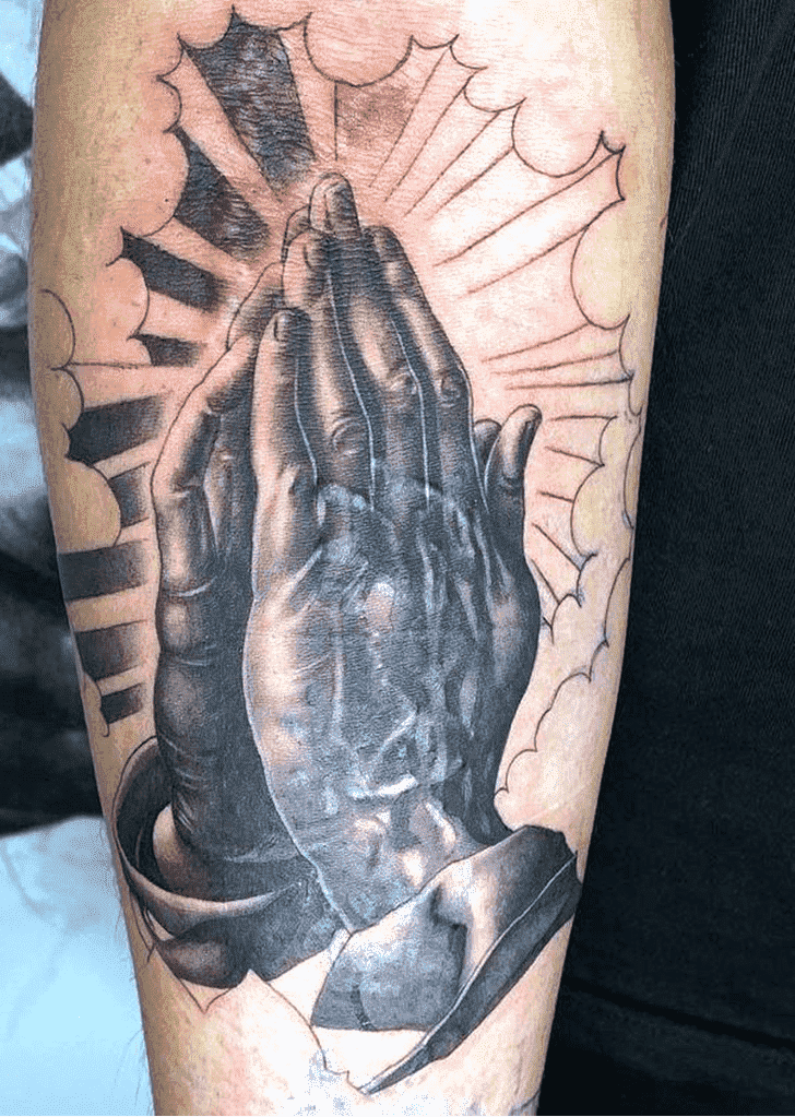 Praying Hands Tattoo Photos
