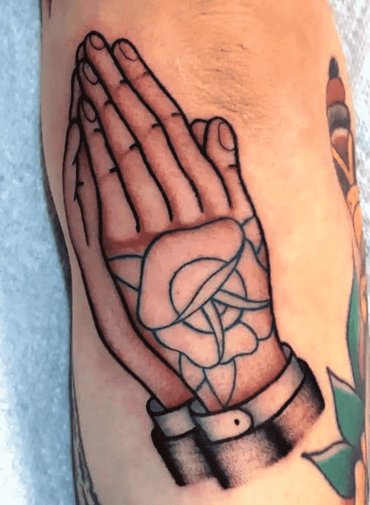 Praying Hands Tattoo Photograph