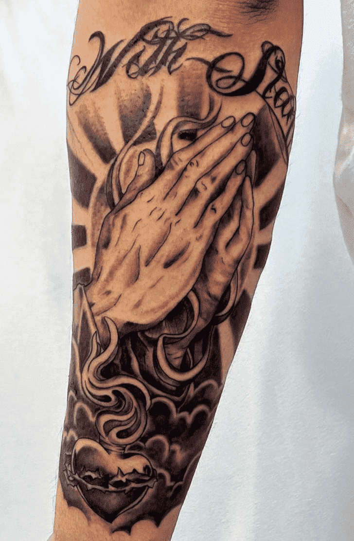 Praying Hands Tattoo Photo