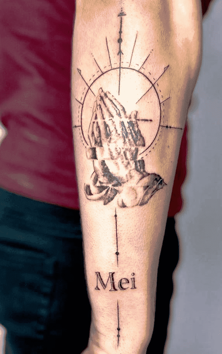 Praying Hands Tattoo Design Image