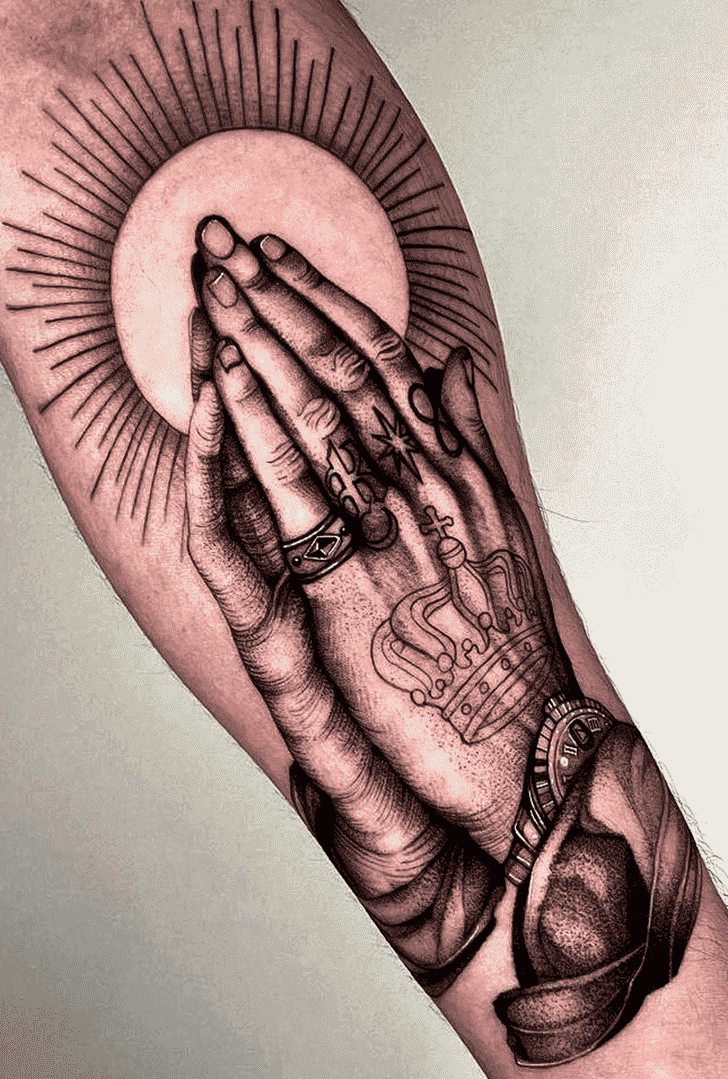 Praying Hands Tattoo Photo