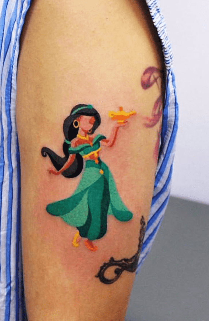Princess Jasmine Tattoo Figure