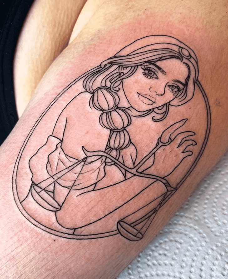Princess Jasmine Tattoo Portrait
