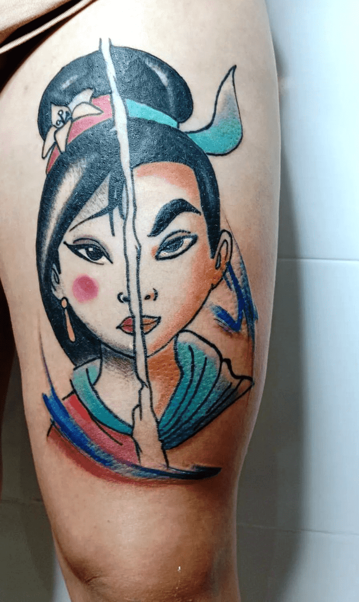 Princess Mulan Tattoo Design Image
