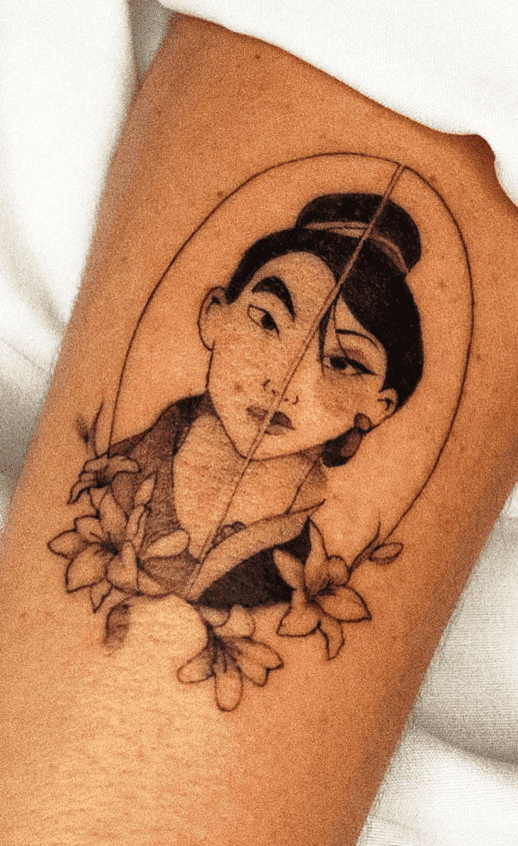 Princess Mulan Tattoo Portrait