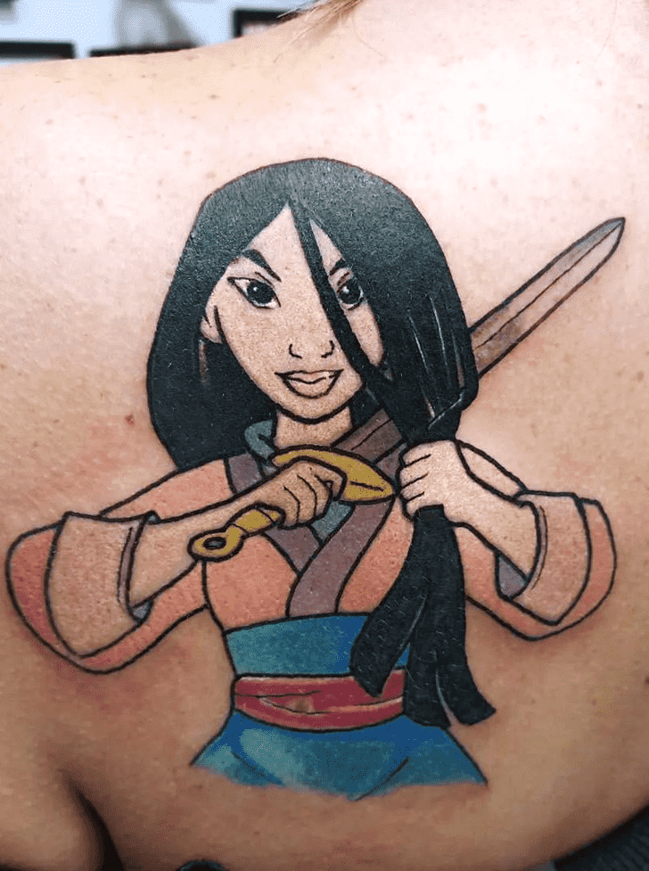 Princess Mulan Tattoo Figure