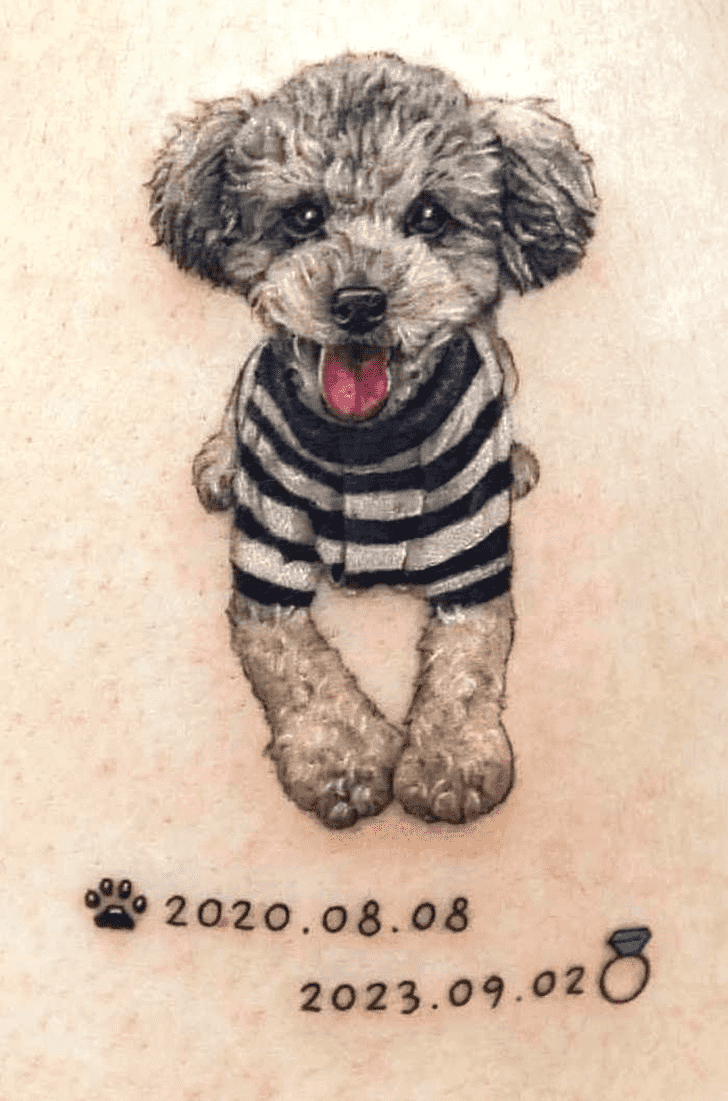 Puppy Tattoo Figure