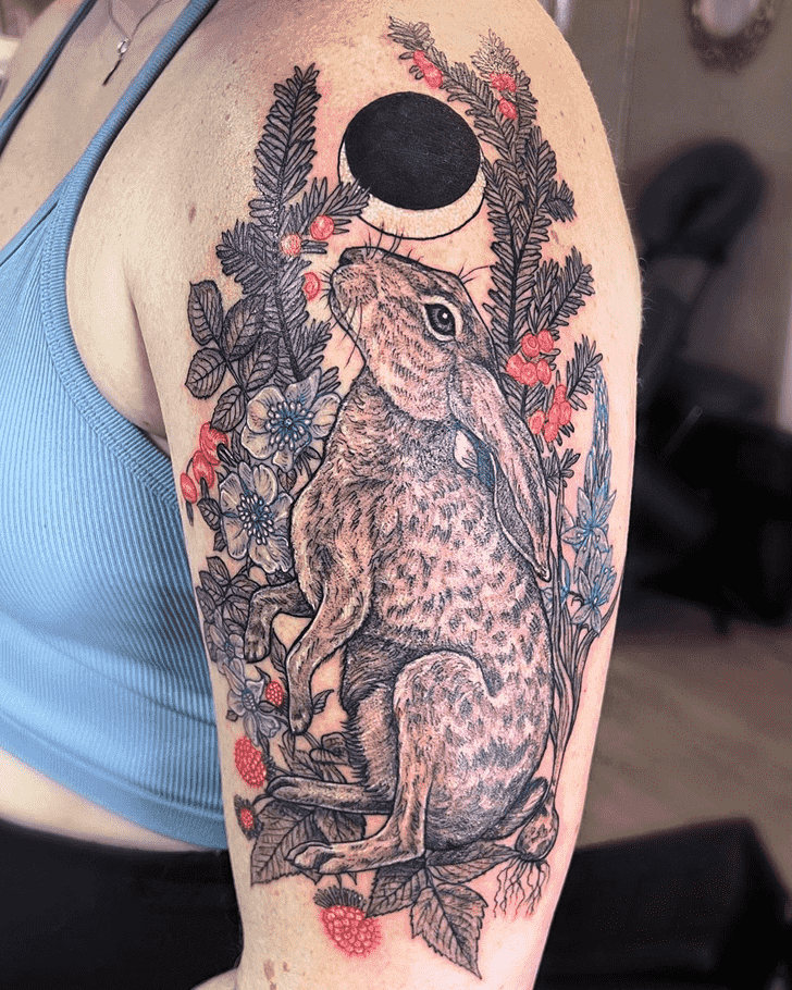 Rabbit Tattoo Design Image