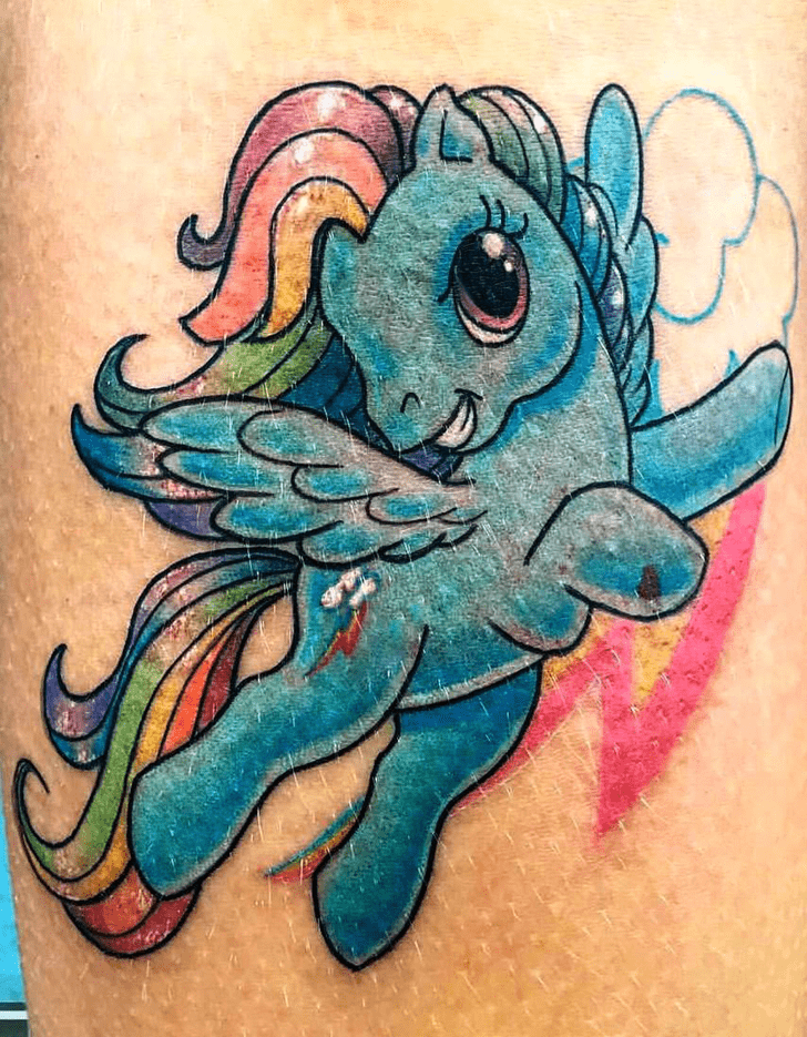 Rainbow Dash Tattoo Portrait