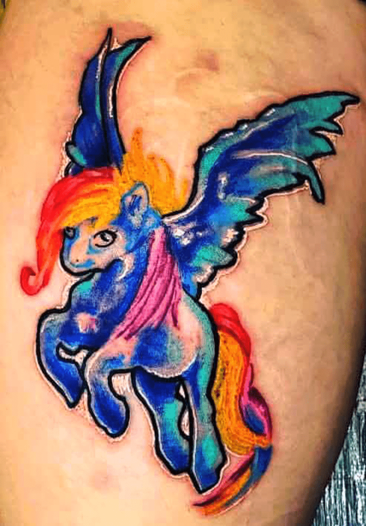Rainbow Dash Tattoo Shot