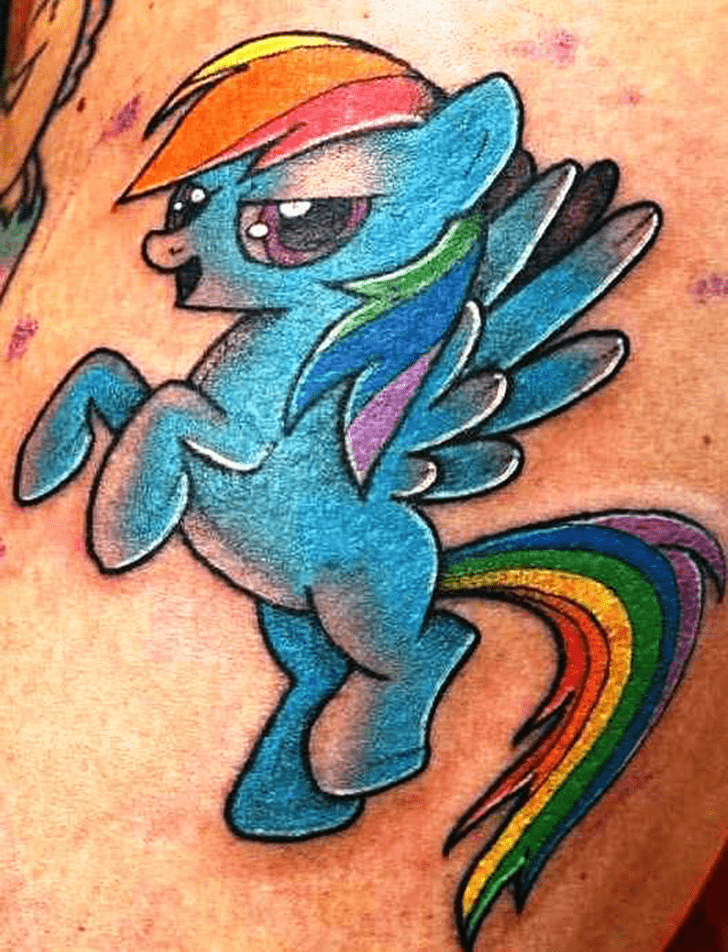 Rainbow Dash Tattoo Design Image