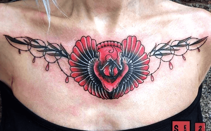 Red Bird Tattoo Design Image