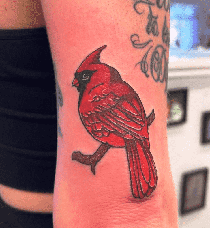 Red Bird Tattoo Picture