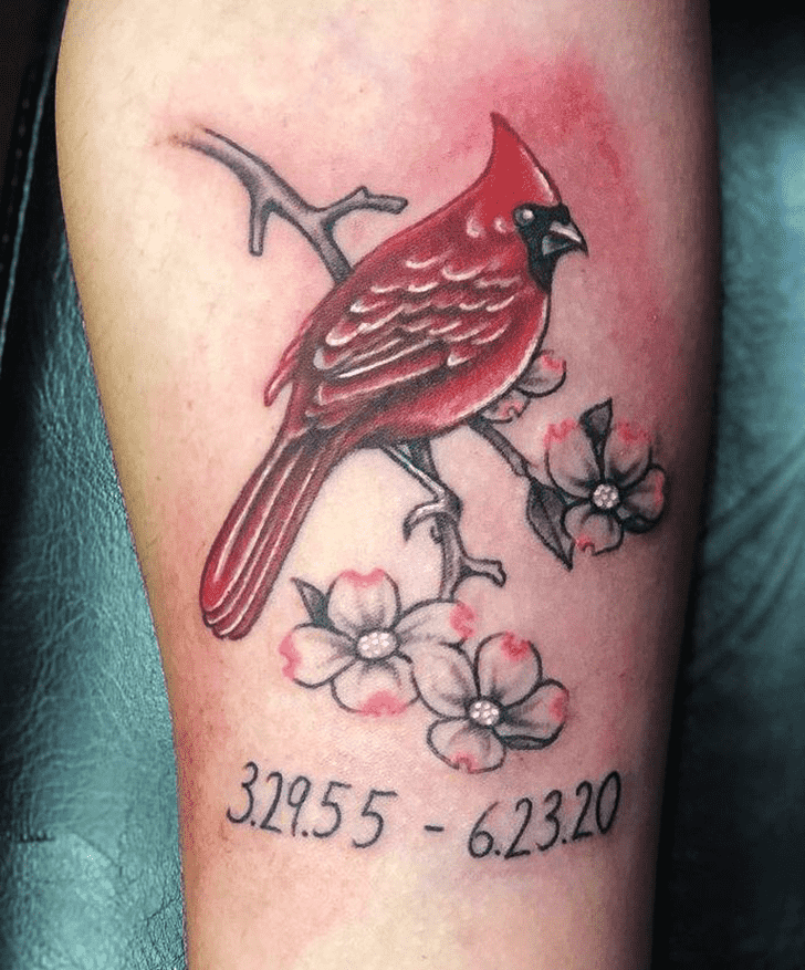 Red Bird Tattoo Design Image