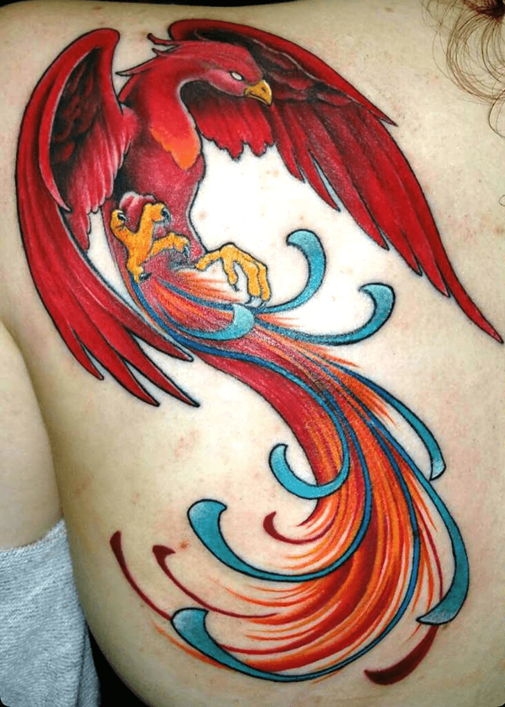 Red Bird Tattoo Photo