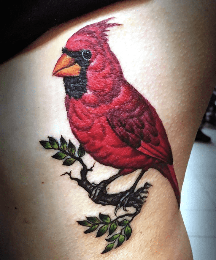 Red Bird Tattoo Photos
