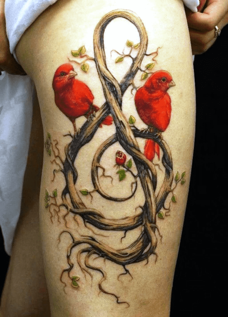 Red Bird Tattoo Ink