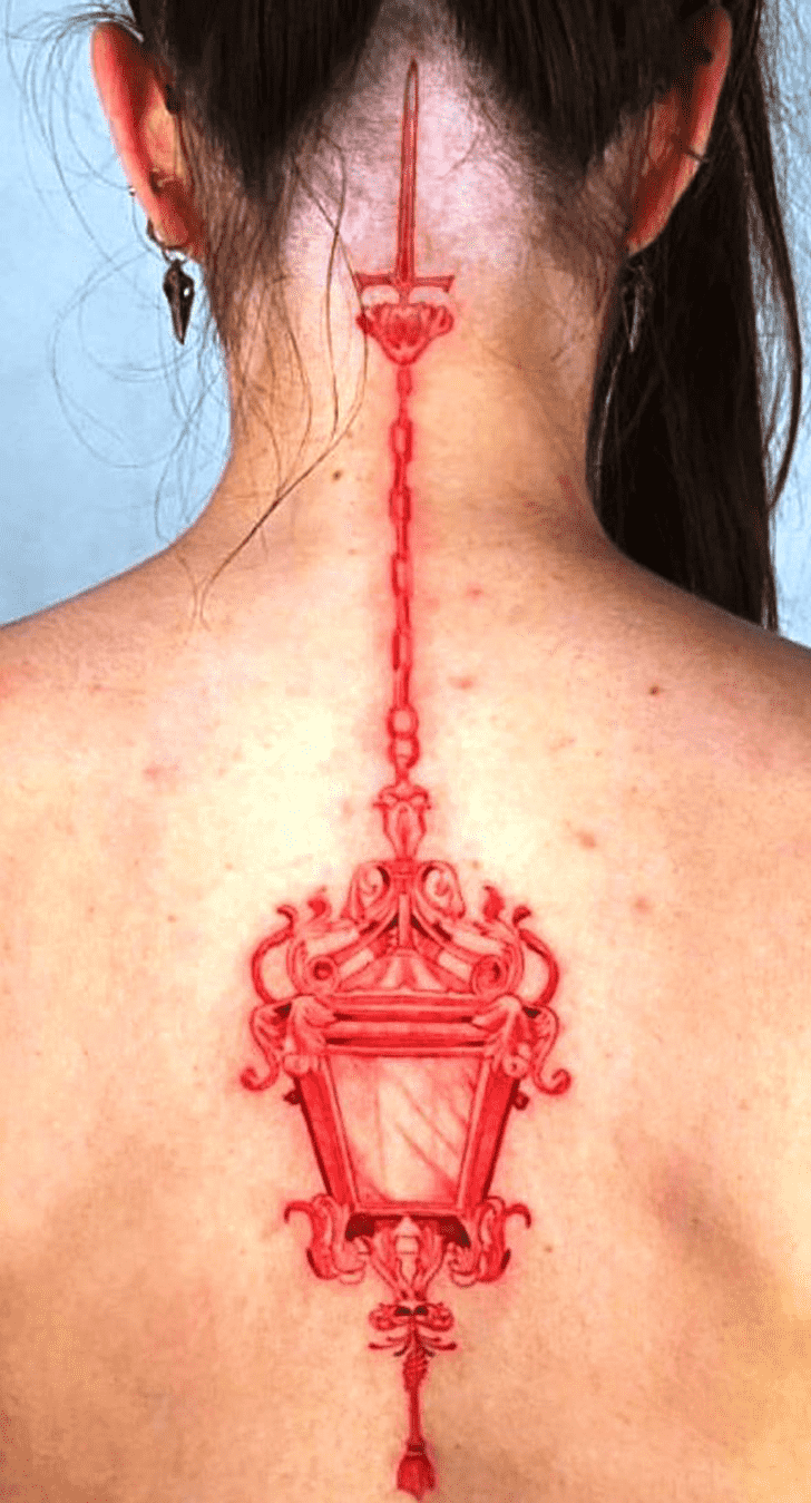 Red Tattoo Portrait
